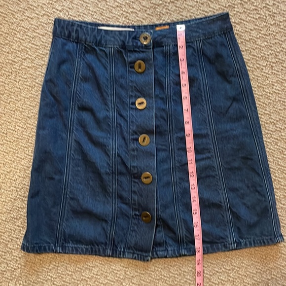 Pilcro Denim Button Front Skirt, 4 - Picture 5 of 6
